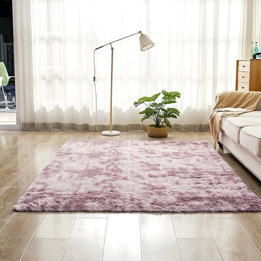 Nordic Living Room Area Rug Multi-Colored Tie Dye Rug Synthetics Washable Pet-Friendly Non-Slip Rug Purple Clearhalo 'Area Rug' 'Casual' 'Rugs' Rug' 2254034