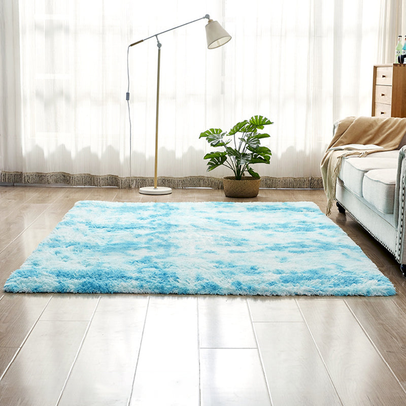Nordic Living Room Area Rug Multi-Colored Tie Dye Rug Synthetics Washable Pet-Friendly Non-Slip Rug Sky Blue Clearhalo 'Area Rug' 'Casual' 'Rugs' Rug' 2254036