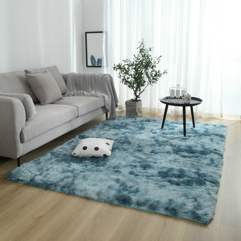 Calming Multicolor Dyeing Rug Polypropylene Casual Rug Anti-Slip Stain Resistant Pet-Friendly Rug for Living Room Dark Blue Clearhalo 'Area Rug' 'Casual' 'Rugs' Rug' 2254042