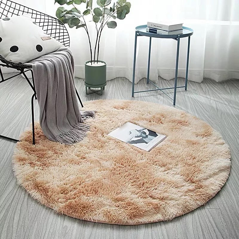Simplicity Decoration Rug Multi-Colored Tie Dye Carpet Polyester Washable Non-Slip Backing Stain Resistant Rug Light Camel Clearhalo 'Area Rug' 'Casual' 'Rugs' Rug' 2254090