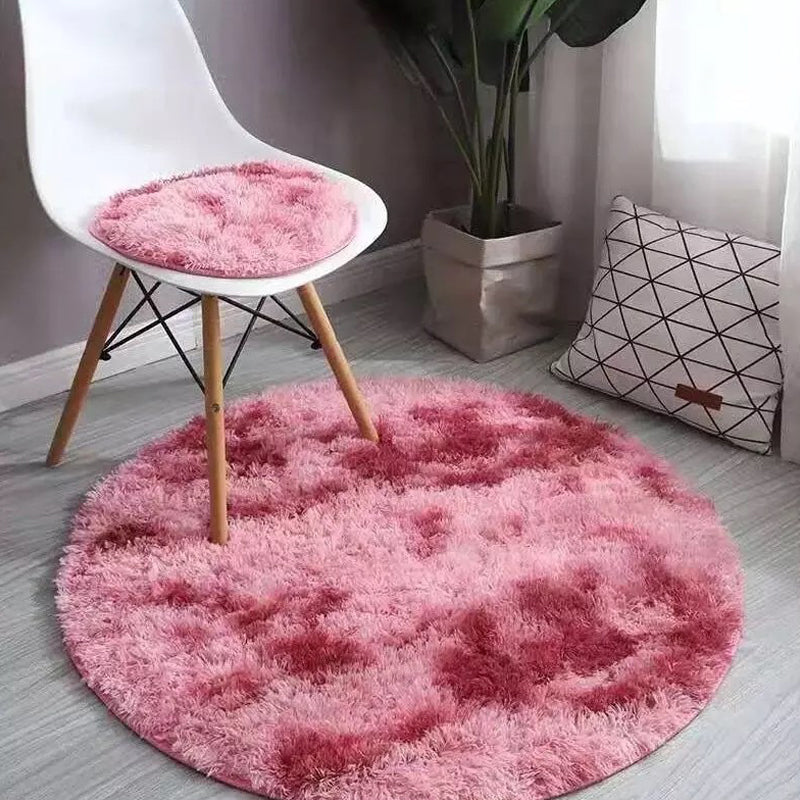Simplicity Decoration Rug Multi-Colored Tie Dye Carpet Polyester Washable Non-Slip Backing Stain Resistant Rug Crimson Clearhalo 'Area Rug' 'Casual' 'Rugs' Rug' 2254095