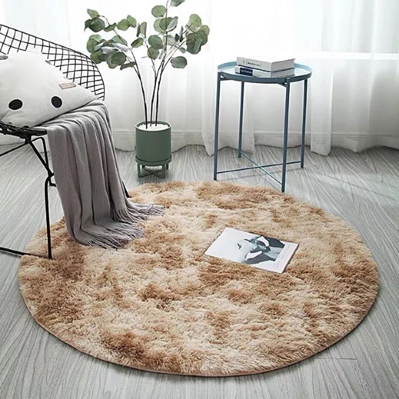 Simplicity Decoration Rug Multi-Colored Tie Dye Carpet Polyester Washable Non-Slip Backing Stain Resistant Rug Khaki Clearhalo 'Area Rug' 'Casual' 'Rugs' Rug' 2254097
