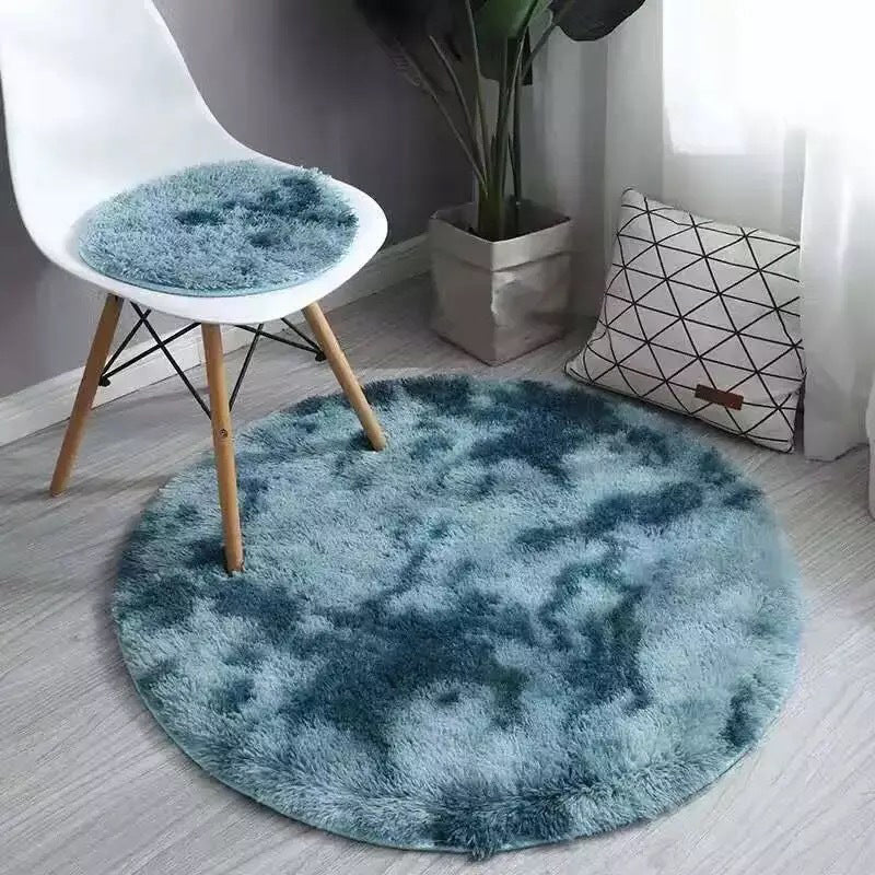 Simplicity Decoration Rug Multi-Colored Tie Dye Carpet Polyester Washable Non-Slip Backing Stain Resistant Rug Dark Blue Clearhalo 'Area Rug' 'Casual' 'Rugs' Rug' 2254100