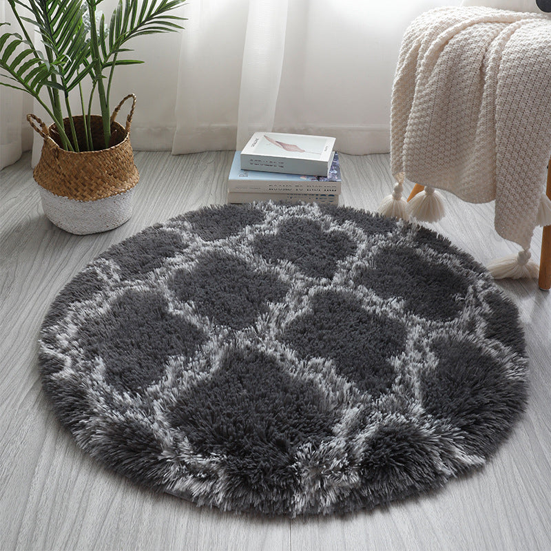Multicolor Geometric Print Rug Synthetics Relaxing Rug Stain Resistant Non-Slip Backing Washable Rug for Home Silver Gray Clearhalo 'Area Rug' 'Casual' 'Rugs' Rug' 2254107