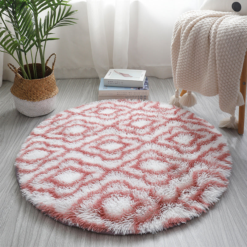 Multicolor Geometric Print Rug Synthetics Relaxing Rug Stain Resistant Non-Slip Backing Washable Rug for Home White-Red Clearhalo 'Area Rug' 'Casual' 'Rugs' Rug' 2254111