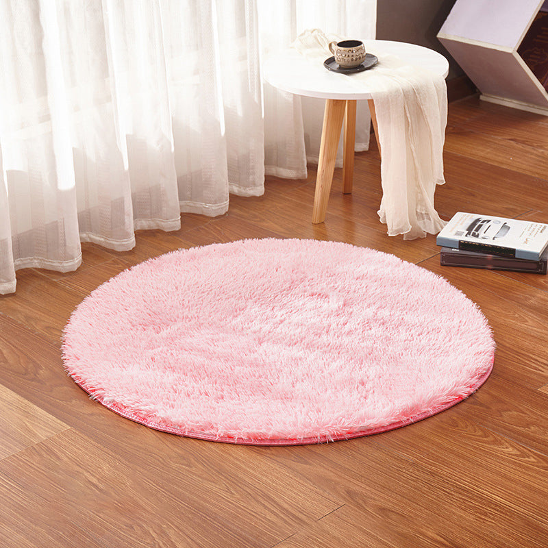 Multi Color Plain Rug Artificial Wool Nordic Area Rug Easy Care Machine Washable Rug for Girls Room Pink Clearhalo 'Area Rug' 'Casual' 'Rugs' Rug' 2254136
