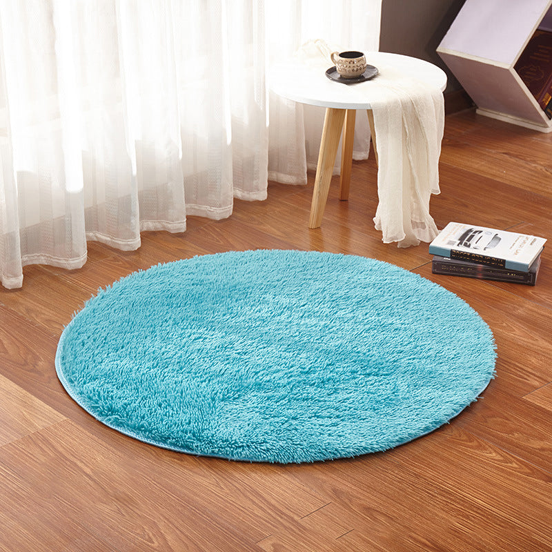 Plush Plain Rug Multi Colored Minimalism Rug Synthetics Machine Wash Pet-Friendly Rug for Bedroom Royal Blue Clearhalo 'Area Rug' 'Casual' 'Rugs' Rug' 2254164