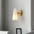 1-Light Living Room Wall Lighting Minimalism Gold Sconce Light with Cone Frosted Glass Shade Gold Clearhalo 'Cast Iron' 'Glass' 'Industrial' 'Modern wall lights' 'Modern' 'Tiffany' 'Traditional wall lights' 'Wall Lamps & Sconces' 'Wall Lights' Lighting' 2254422