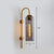 Elongated Dome Wall Sconce Light Post-Modern Glass 1-Light Corridor Wall Lamp with Gooseneck Arm Grey Clearhalo 'Cast Iron' 'Glass' 'Industrial' 'Modern wall lights' 'Modern' 'Tiffany' 'Traditional wall lights' 'Wall Lamps & Sconces' 'Wall Lights' Lighting' 2254444
