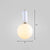 Nordic 1-Light Down Lighting Global Hanging Light Fixture with Opaline Glass Shade White 6" Clearhalo 'Ceiling Lights' 'Modern Pendants' 'Modern' 'Pendant Lights' 'Pendants' Lighting' 2254869