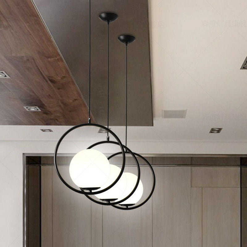 Ball Kitchen Down Lighting Pendant Milky Glass Single-Bulb Modern Hanging Ceiling Light Clearhalo 'Ceiling Lights' 'Modern Pendants' 'Modern' 'Pendant Lights' 'Pendants' Lighting' 2254884