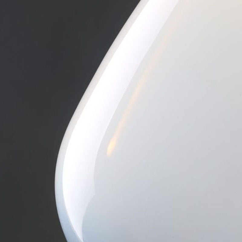 Raindrop Glass Hanging Light Minimalist 1-Light Suspended Lighting Fixture with Leather Strap Clearhalo 'Ceiling Lights' 'Modern Pendants' 'Modern' 'Pendant Lights' 'Pendants' Lighting' 2255044