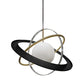 Post-Modern Planet Hanging Light Fixture White Ball Glass 1 Bulb Dining Room Ceiling Light Clearhalo 'Ceiling Lights' 'Modern Pendants' 'Modern' 'Pendant Lights' 'Pendants' Lighting' 2255146