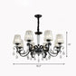Prismatic Crystal Cone Hanging Lamp Contemporary Ceiling Chandelier Light with Droplet Decorations Clearhalo 'Ceiling Lights' 'Chandeliers' 'Modern Chandeliers' 'Modern' Lighting' 2255257