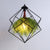 Caged Iron Plant Hanging Lamp Vintage Single-Bulb Restaurant Lighting Pendant in Green Green Clearhalo 'Art Deco Pendants' 'Cast Iron' 'Ceiling Lights' 'Ceramic' 'Crystal' 'Industrial Pendants' 'Industrial' 'Metal' 'Middle Century Pendants' 'Pendant Lights' 'Pendants' 'Tiffany' Lighting' 2255535