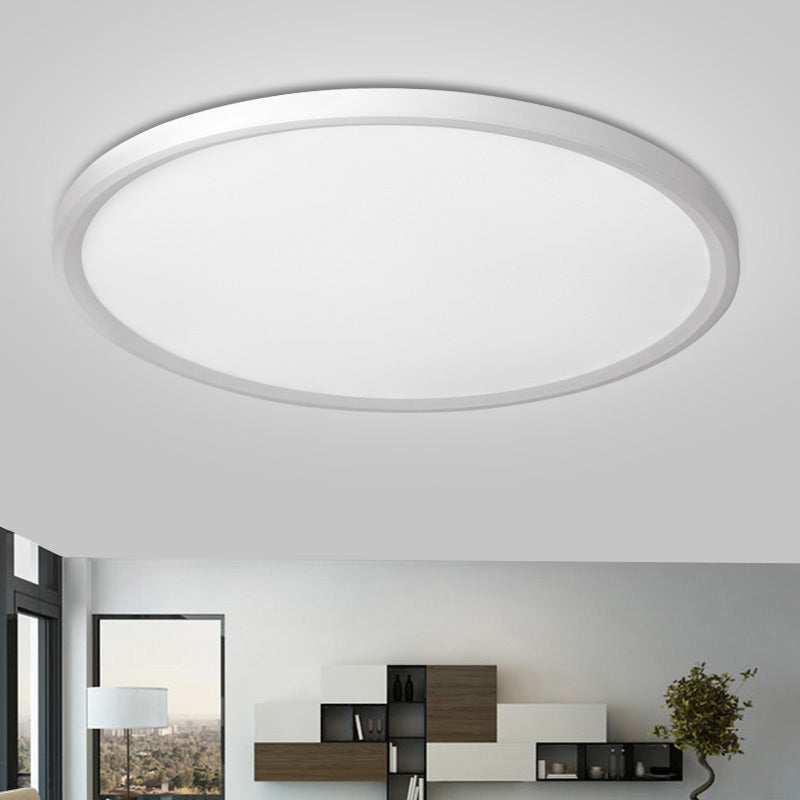 Disk Led Flush Mount Ceiling Light Nordic Acrylic Living Room Flush Mount Fixture Clearhalo 'Ceiling Lights' 'Close To Ceiling Lights' 'Close to ceiling' 'Flush mount' Lighting' 2255852