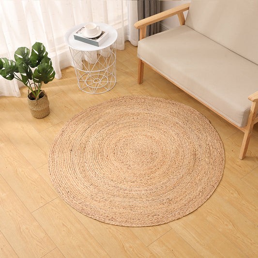 Rustic Solid Color Rug Multi-Colored Flax Area Carpet Pet Friendly Handmade Easy Care Rug for Room Clearhalo 'Area Rug' 'Rug' 2256492