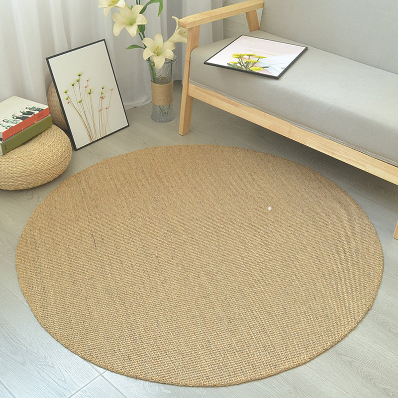 Multi-Color Simple Rug Sisal Solid Color Carpet Non-Slip Backing Stain-Resistant Indoor Rug for Bedroom Clearhalo 'Area Rug' 'Rug' 2256496