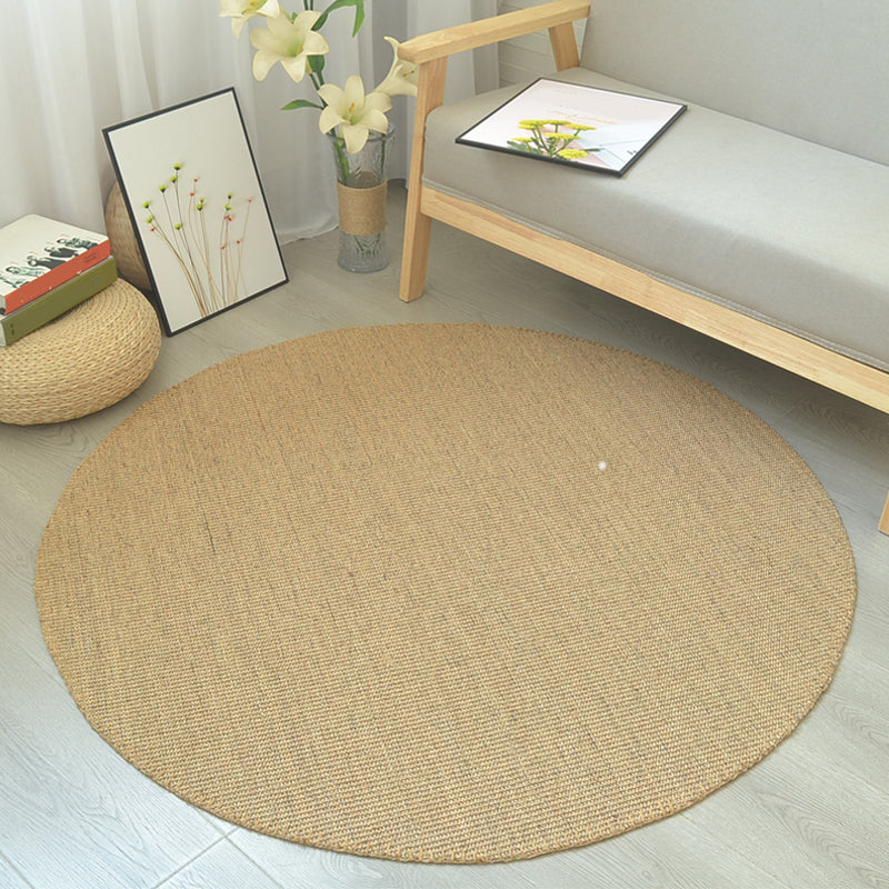 Multi-Color Simple Rug Sisal Solid Color Carpet Non-Slip Backing Stain-Resistant Indoor Rug for Bedroom Clearhalo 'Area Rug' 'Rug' 2256496