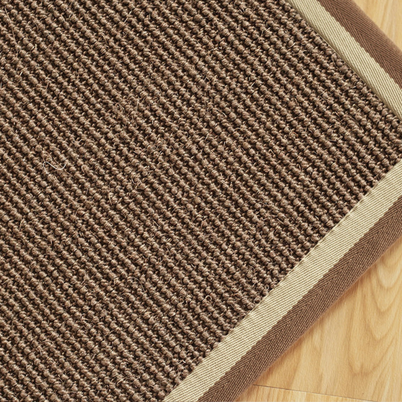 Country Living Room Rug Multi Color Plain Area Carpet Sisal Anti-Slip Backing Machine Washable Rug Camel Clearhalo 'Area Rug' 'Rug' 2256518