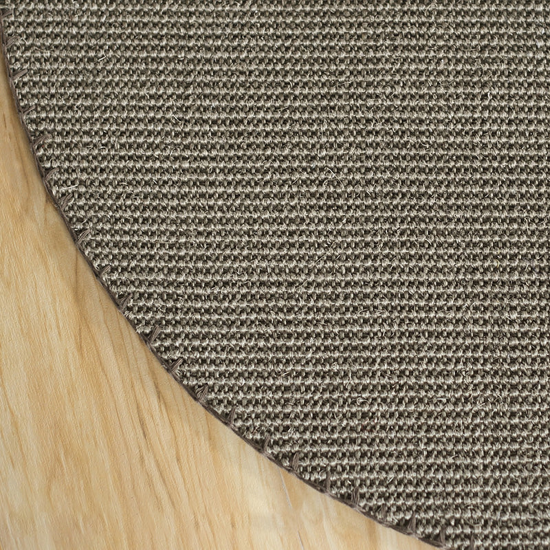 Country Living Room Rug Multi Color Plain Area Carpet Sisal Anti-Slip Backing Machine Washable Rug Pewter Clearhalo 'Area Rug' 'Rug' 2256526