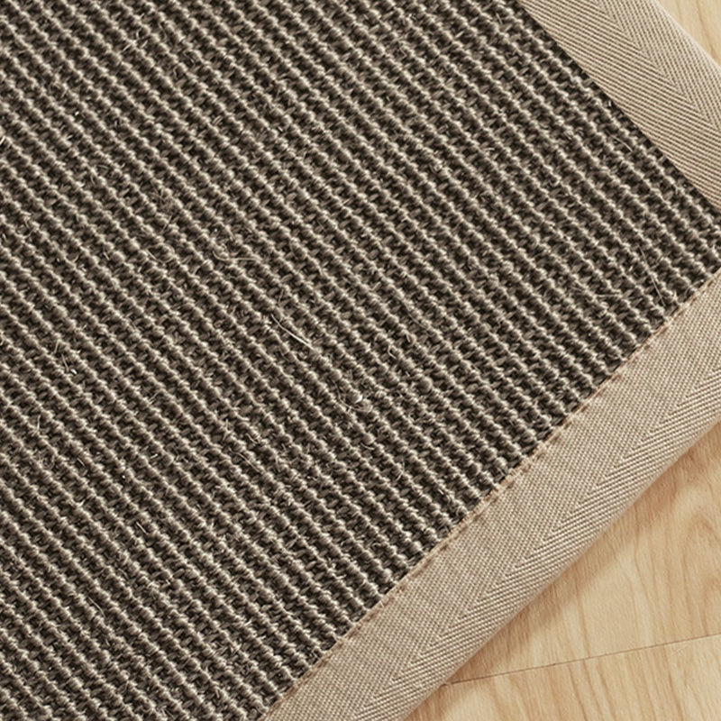 Multi Colored Bedroom Rug Lodge Solid Color Indoor Rug Sisal Anti-Slip Backing Washable Environmental Carpet Grey Clearhalo 'Area Rug' 'Rug' 2256531