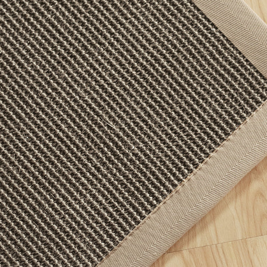 Multi Colored Bedroom Rug Lodge Solid Color Indoor Rug Sisal Anti-Slip Backing Washable Environmental Carpet Grey