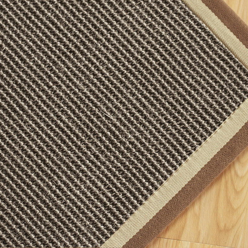Multi Colored Bedroom Rug Lodge Solid Color Indoor Rug Sisal Anti-Slip Backing Washable Environmental Carpet Light Brown Clearhalo 'Area Rug' 'Rug' 2256539