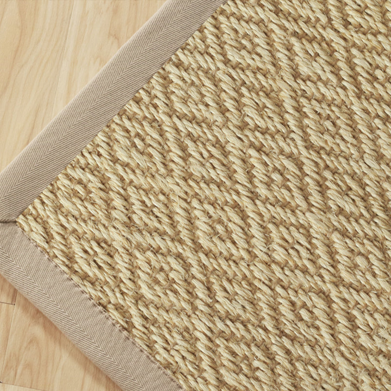 Multi Colored Bedroom Rug Lodge Solid Color Indoor Rug Sisal Anti-Slip Backing Washable Environmental Carpet Wood Clearhalo 'Area Rug' 'Rug' 2256543