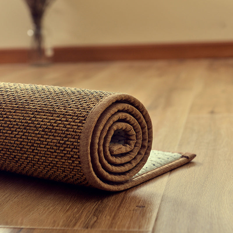 Casual Multi Color Plain Rug Flax Cabin Area Carpet Non-Slip Easy Care Washable Indoor Rug for Decoration Wood Clearhalo 'Area Rug' 'Rug' 2256547