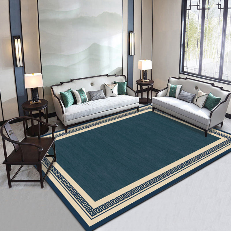 Minimalist Oriental Rug Multicolor Patterned Rug Anti-Slip Backing Pet-Friendly Washable Rug for Drawing Room Green Clearhalo 'Area Rug' 'Rug' 2256620