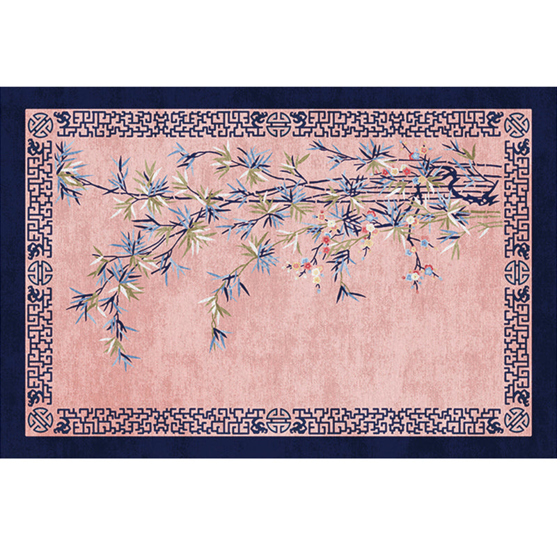 Nostalgic Chinese Style Rug Multi Color Landscape Print Carpet Non-Slip Stain Resistant Machine Washable Rug for Decor Pink-Blue Clearhalo 'Area Rug' 'Rug' 2256679