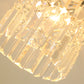 Minimal Cylindrical Small Ceiling Lamp Crystal 1-Light Corridor Ceiling Flush Mount in Chrome Clearhalo 'Ceiling Lights' 'Close To Ceiling Lights' 'Close to ceiling' 'Flush mount' Lighting' 225678