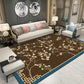 Multi-Colored Drawing Room Rug Oriental Flower Rug Polypropylene Machine Washable Non-Slip Backing Pet-Friendly Rug Chocolate Clearhalo 'Area Rug' 'Rug' 2256846
