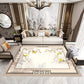 Chic Bird and Flower Rug Multi Color Asian Carpet Polyester Non-Slip Backing Pet-Friendly Washable Rug for Family Room Yellow Clearhalo 'Area Rug' 'Rug' 2256857