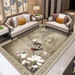 Multicolor Flower Printing Rug Synthetics Asian Rug Pet-Friendly Machine Wash Anti-Slip Backing Rug for Home Decoration Brown Clearhalo 'Area Rug' 'Rug' 2256873