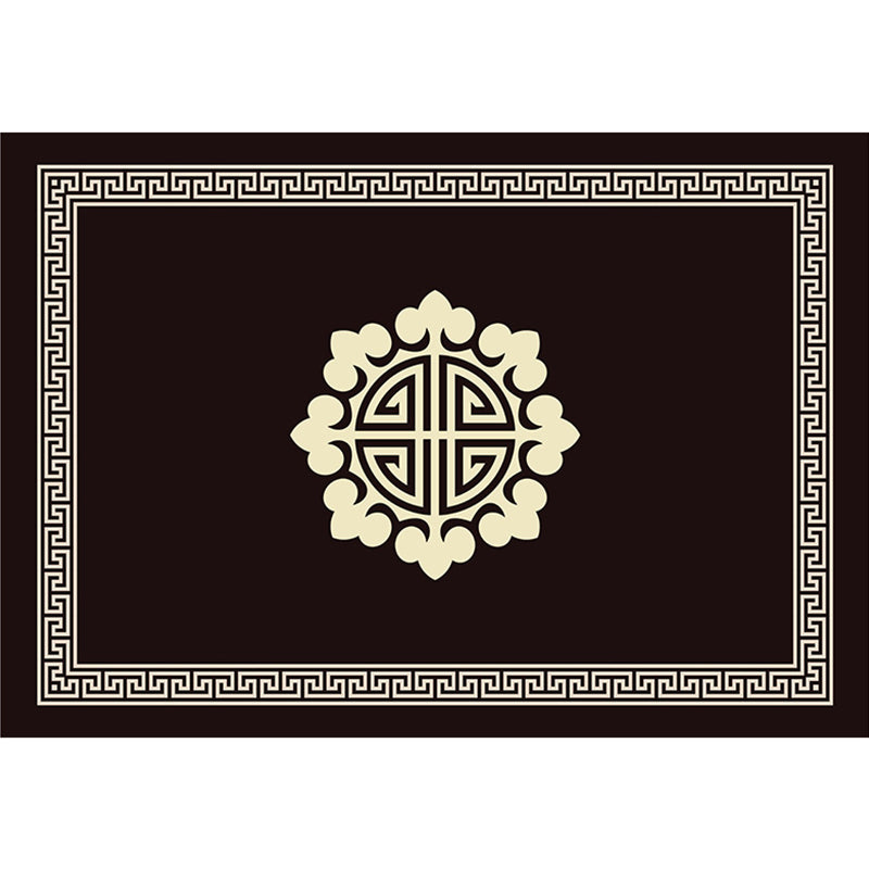 Vintage Print Rug Multi-Color Oriental Carpet Polypropylene Stain Resistant Non-Slip Washable Rug for Sitting Room Coffee Clearhalo 'Area Rug' 'Rug' 2256878