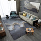 Decorative Asian Rug Multicolor Mountain Print Abstract Carpet Pet-Friendly Non-Slip Backing Rug for Room Dark Gray Clearhalo 'Area Rug' 'Rug' 2257013