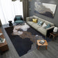 Decorative Asian Rug Multicolor Mountain Print Abstract Carpet Pet-Friendly Non-Slip Backing Rug for Room Black Clearhalo 'Area Rug' 'Rug' 2257014