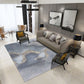 Decorative Asian Rug Multicolor Mountain Print Abstract Carpet Pet-Friendly Non-Slip Backing Rug for Room Smoke Gray Clearhalo 'Area Rug' 'Rug' 2257015