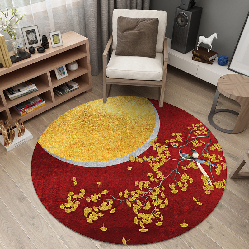 Majestic Oriental Rug Multi Colored Print Carpet Pet-Friendly Non-Slip Backing Rug for Study Room Yellow Clearhalo 'Area Rug' 'Rug' 2257131