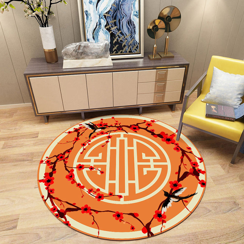 Majestic Oriental Rug Multi Colored Print Carpet Pet-Friendly Non-Slip Backing Rug for Study Room Yellow-Red Clearhalo 'Area Rug' 'Rug' 2257135