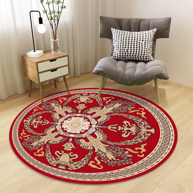 Chinoiserie Floral Rug Multi-Color Polypropylene Carpet Pet-Friendly Anti-Slip Backing Stain Resistant Rug for Drawing Room Clearhalo 'Area Rug' 'Rug' 2257152