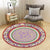 Chinoiserie Floral Rug Multi-Color Polypropylene Carpet Pet-Friendly Anti-Slip Backing Stain Resistant Rug for Drawing Room Purple-Red Clearhalo 'Area Rug' 'Rug' 2257153