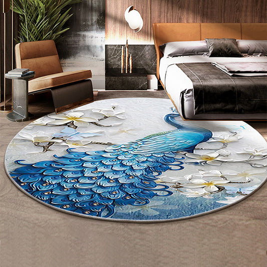Classical Flower and Bird Rug Multicolor Chinese Rug Synthetics Anti-Slip Backing Stain Resistant Rug for Deco Clearhalo 'Area Rug' 'Rug' 2257171