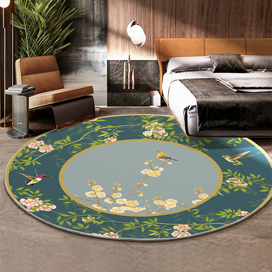 Classical Flower and Bird Rug Multicolor Chinese Rug Synthetics Anti-Slip Backing Stain Resistant Rug for Deco Clearhalo 'Area Rug' 'Rug' 2257172