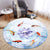 Oriental Living Room Rug Multi Color Plant Painting Rug Polyester Washable Pet-Friendly Anti-Slip Rug Light Blue-White Clearhalo 'Area Rug' 'Rug' 2257227