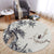 Oriental Living Room Rug Multi Color Plant Painting Rug Polyester Washable Pet-Friendly Anti-Slip Rug Light Gray Clearhalo 'Area Rug' 'Rug' 2257230