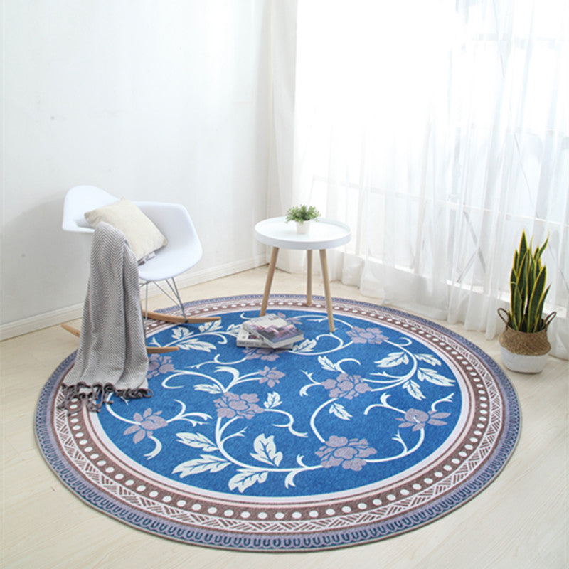 Chinese Landscape Print Rug Multicolor Polypropylene Carpet Anti-Slip Backing Stain Resistant Pet-Friendly Rug for Sitting Room Sky Blue Clearhalo 'Area Rug' 'Rug' 2257240