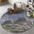 Chinese Landscape Print Rug Multicolor Polypropylene Carpet Anti-Slip Backing Stain Resistant Pet-Friendly Rug for Sitting Room Dark Gray Clearhalo 'Area Rug' 'Rug' 2257253